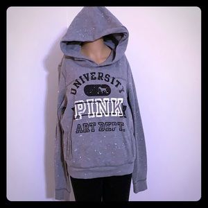 Gray PINK hoodie